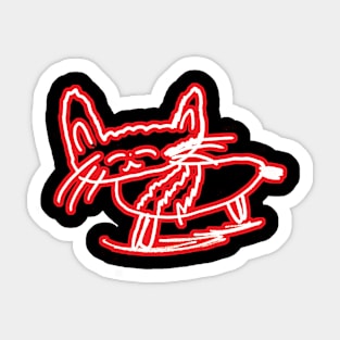 Chinchilla for Claire on Red Sticker